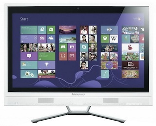 Моноблок Lenovo C560 23" FHD Touch i3 4150T/6Gb/1Tb/GF800M 2Gb/DVDRW/W8.1 64/WiFi/white 1920*1080/Web/клавиатура/мышь