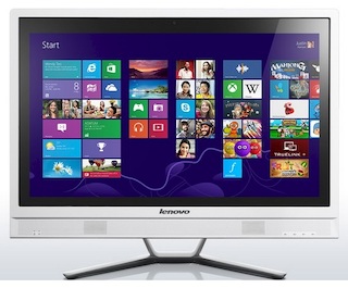 Моноблок Lenovo C470 21.5" FHD PDC 3558U/4Gb/1Tb/DVDRW/DOS/WiFi/white/Web/клавиатура/мышь