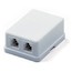 Розетка  RJ-11 TA-102 RJ-11 (6P4C) ВНЕШНЯЯ 2 ПОРТА, БЕЛАЯ