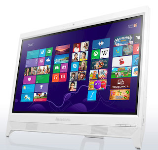 Моноблок Lenovo C260 19.5" HD+ CelDC J1800/4Gb/500Gb/DVDRW/DOS/WiFi/white/Web/клавиатура/мышь