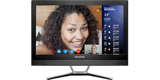 Моноблок Lenovo C470 21.5" FHD CelDC 2957U/4Gb/500Gb/DVDRW/DOS/WiFi/black/Web/клавиатура/мышь