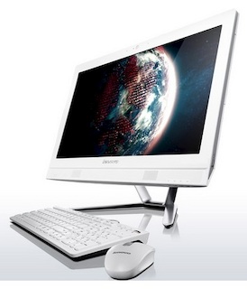 Моноблок Lenovo C470 21.5" FHD CelDC 2957U/4Gb/500Gb/DVDRW/DOS/WiFi/white/Web/клавиатура/мышь