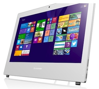 Моноблок Lenovo S40-40 21.5" FHD P G3240/4Gb/500Gb/DVDRW/MCR/W8.1Prodng/WiFi/white 1920*1080/Web/клавиатура/мышь