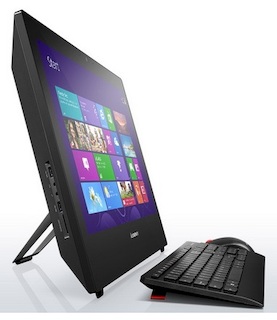 Моноблок Lenovo S40-40 21.5" 1920x1080 P G3240/4Gb/500Gb/DVDRW/MCR/Win 7 Pro upgrade to Win 8.1 Pro/клавиатура/мышь/Web/черный