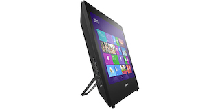 Моноблок Lenovo S40-40 21.5" FHD CelDC G1840/2Gb/500Gb/DVDRW/MCR/DOS/WiFi/black 1920*1080/Web/клавиатура/мышь