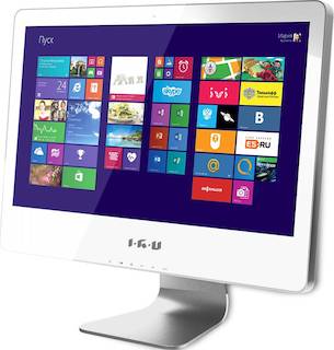 Моноблок IRU T2105 21.5" FHD i3 4130/4Gb/500Gb/IntHDG/DVDRW/MCR/W7Pro64/WiFi/white/Web/клавиатура/мышь /HDMI/2xUSB3.0/4xUSB2.0