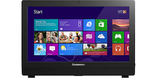 Моноблок Lenovo S20-00 19.5" HD+ PQC J2900/4Gb/500Gb/DVDRW/MCR/W8.1Prodng/WiFi/black 1600*900/Web/клавиатура/мышь