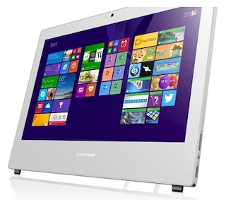 Моноблок Lenovo S40-40 21.5" FHD i3 4150/4Gb/500Gb/DVDRW/MCR/W8.1Prodng/WiFi/white 1920*1080/Web/клавиатура/мышь
