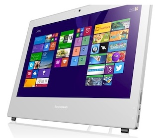 Моноблок Lenovo S40-40 21.5" FHD P G3240/4Gb/500Gb/DVDRW/MCR/W8.1EM/WiFi/white 1920*1080/Web/клавиатура/мышь