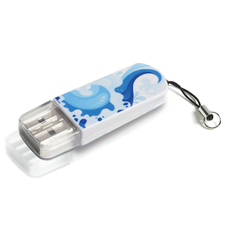 Флеш Диск Verbatim 8Gb Store n Go Mini ELEMENTS EDITION 98159 USB2.0 Water
