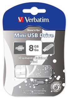 Флеш Диск Verbatim 8Gb Store n Go Mini ELEMENTS EDITION 98161 USB2.0 Wind