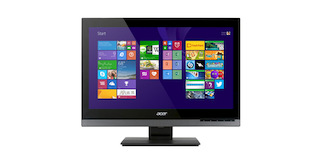 Моноблок Acer Veriton Z4810G 23" FHD i3 4150T/4Gb/500Gb/IntHDG/DVDRW/MCR/W7Pro64/WiFi/BT 1920*1080/Web/клавиатура/мышь /Win8.1Pro