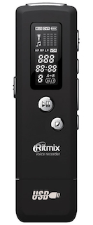 Диктофон Цифровой Ritmix RR-650 8Gb черный