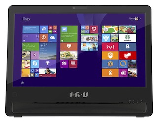 Моноблок IRU S1802 AIO 18.5" 1366x768 Cel N2830 (2.16)/4Gb/500Gb/HDG/DVDRW/CR/noOS/WiFi/BT/клавиатура/мышь/Cam/черный
