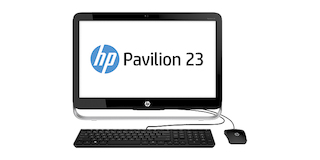 Моноблок HP Pavilion 23-g150nr 23" FHD Cel G1840T/4Gb/500Gb/DVDRW/W8.1 64/клавиатура/мышь