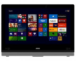 Моноблок MSI AIO Adora24 2M-081RU AIO 23.6" 1920x1080 i3 4100M/8Gb/1Tb/HDG/DVDRW/Windows 8.1/WiFi/клавиатура/мышь/Cam/черный/серебристый