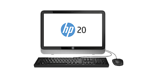 Моноблок HP Pavilion 20-2303ur 20" E1 6010/2Gb/500Gb/HD 8420/DVDRW/Ubuntu/клавиатура/мышь