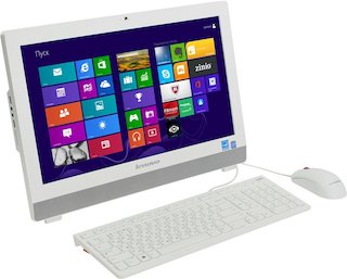 Моноблок Lenovo S20-00 CelDC J1800/4Gb/500Gb/DVDRW/CR/Free DOS/WiFi/клавиатура/мышь/Cam/белый 19.5" 1600x900