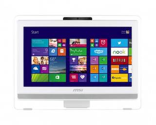Моноблок MSI AE201-069RU i3 4160 (3.6)/4Gb/500Gb/HDG4400/DVDRW/Free DOS/GbitEth/WiFi/клавиатура/мышь/Cam/белый 19.5" 1600x900