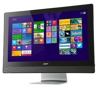 Моноблок Acer Aspire Z3-615 i5 4590T/4Gb/1Tb/GT840M 2Gb/DVDRW/Windows 8.1/WiFi/BT/клавиатура/мышь/Cam 23"