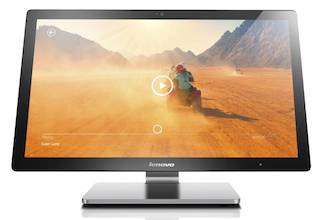 Моноблок Lenovo A540 AIO Touch i7 5557U/8Gb/1Tb/SSHD8Gb/GT940A 2Gb/DVDRW/Windows 8.1 64/клавиатура/мышь/Cam/серебристый 23.8" 1920x1080