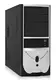 Корпус Foxconn TLA-436 black/silver w/o PSU ATX USB Audio Mic Fan AirDuct