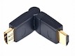 Переходник HDMI-HDMI Cablexpert A-HDMI-FFL2, 19F/19M, вращающийся на 180 град, золотые разъемы, пакет