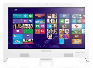 Моноблок Lenovo C260 19.5" HD+ Cel J1800/2Gb/500Gb/DVDRW/Free DOS/WiFi/клавиатура/мышь/Cam/белый 1600x900