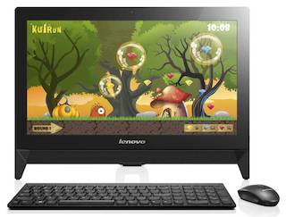Моноблок Lenovo c20-30 19.5" Full HD Cel 3215U/4Gb/500Gb/DVDRW/Free DOS/WiFi/клавиатура/мышь/Cam/черный 1920x1080
