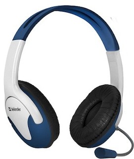 Гарнитура DEFENDER BRAVO 116 синий + белый, кабель 1,8 м