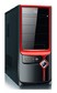 Корпус HRCS 507B black/red w/o PSU ATX 2*USB audio SGCC 0.5mm