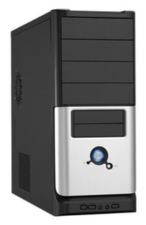 Корпус LinkWorld 316-15 black/silver C2228 w/o PSU ATX USB Audio AirDuct