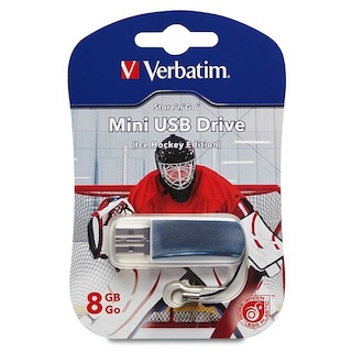 Флеш Диск Verbatim 8Gb Sport Edition, 49878 USB 2.0, Хоккей