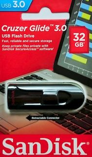 Флеш Диск Sandisk 32Gb Cruzer Glide SDCZ600-032G-G35 USB3.0 черный