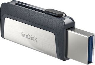 Флеш Диск USB 3.1 256Gb Sandisk Ultra Dual Type C SDDDC2-256G-G46 черный