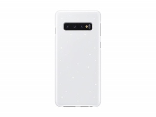 Чехол для Samsung Galaxy S10 LED Back Cover белый Samsung EF-KG973CWEGWW (накладка)