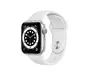 Смарт-Часы Apple Watch Series 6 44mm Silver Aluminum Case with White Sport Band (M00D3)