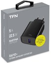 Сетевое з/у TFN USB, 5A, 22.5W Black (TFN-WCRPD01)