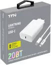Сетевое з/у TFN TypeC, 20Вт, с кабелем Lightning Цвет:белый (TFN-WC13)