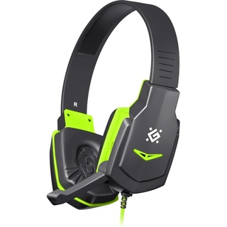 Гарнитура Defender Warhead G-320 черный/зеленый 2м накладные (64032)