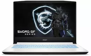 Ноутбук MSI Sword 15 A12UE-487XRU Intel Core i7 12700H/16Gb/SSD512Gb/RTX 3060 6Gb/15.6"/IPS/FHD/DOS/white/WiFi/BT/Cam