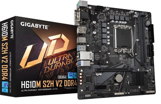 Материнская плата Gigabyte H610M S2H V2 DDR4 Soc-1700 Intel H610 2xDDR4 mATX AC`97 8ch(7.1) GbLAN+VGA+DVI+HDMI+DP