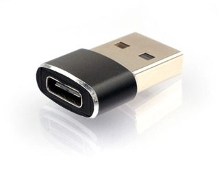 Переходник USB Cablexpert A-USB2-AMCF-02, AM/Type-C(F), черный, пакет