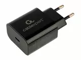 Сетевое з/у Cablexpert 3A Type-C QC3.0/PD 20W black (MP3A-PC-45)