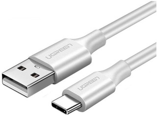 Кабель UGREEN US287 (60123) USB-A 2.0 to USB-C Cable Nickel Plating. Длина: 2м. Цвет: белый