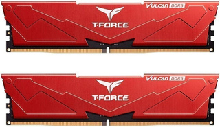 Память DDR5 2x32Gb 6000MHz TEAMGROUP T-Force Vulcan 64GB (2x32GB) CL38 (8-38-38-78) 1.35V FLRD564G6000HC38ADC01 Red