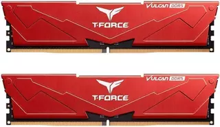 Память DDR5 2x32Gb 6000MHz TEAMGROUP T-Force Vulcan 64GB (2x32GB) CL38 (8-38-38-78) 1.35V FLRD564G6000HC38ADC01 Red
