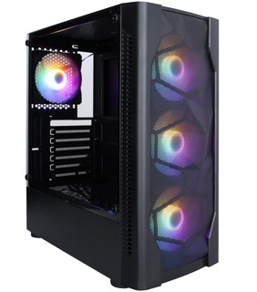 Корпус 1STPLAYER DK D4 BLACK / ATX, tempered glass, metal mesh / 4x120mm LED fans" / D4-BK-4G6