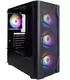 Корпус 1STPLAYER DK D4 BLACK / ATX tempered glass metal mesh / 4x120mm LED fans / D4-BK-4G6