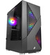 Корпус 1STPLAYER FIREROSE F3-A Black / ATX, tempered glass/ 4x120mm LED fans / F3-A-BK-4F1